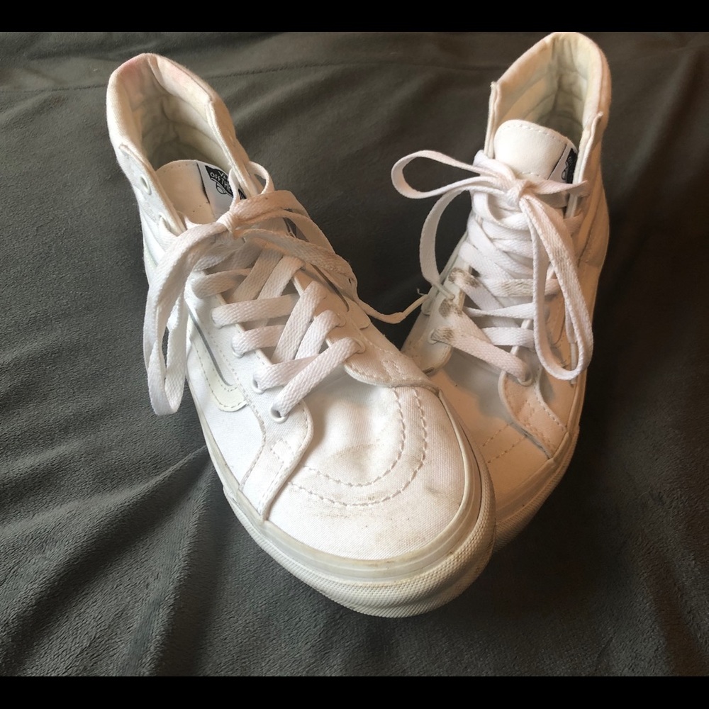 White classic high top vans